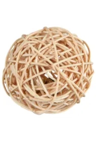 Piłka z wikliny z dzwonkiem 4cm