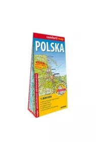 Polska - mapa ogólnogeograficzna 1:1 000 000 (XXL)