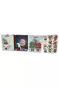 Torebka Świąteczna pionowa duża mix BN