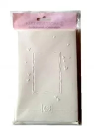 Karty tłoczone + koperty serduszka creme 06