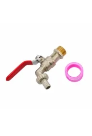 Kran ogrodowy mosiądz niklowany 3/4" gwint zewnętrzny 3/4"