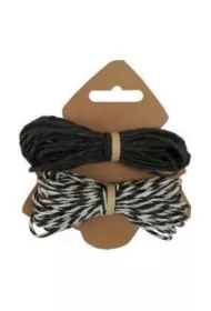 Sznurek papierowy metaliczny 2mmx5m 2 szt