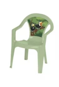 Krzesełko plastikowe pastel pistacja