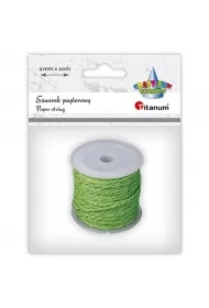 Sznurek papierowy zielono-złoty