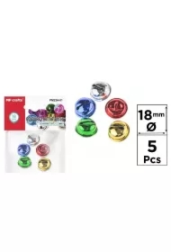 Dzwonek kolorowy 18mm 5 szt