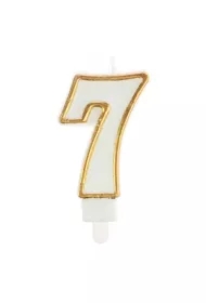 Świeczka 7 złota