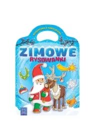 Zimowe rysowanki. Książeczka z naklejkami
