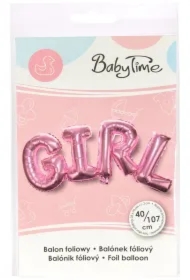 Balon foliowy napis Girl