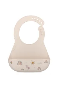 Śliniak silikonowy z kieszonką Mio Sunshine &amp; Rainbow 108034565245