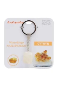 Brelok Wszystkiego najlepszego cytryn