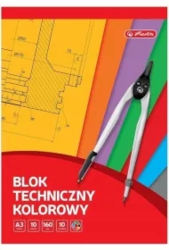 Blok techniczny A3/10K kolorowy