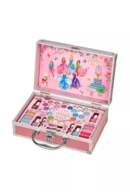 Walizka z kosmetykami do makijażu dla dzieci zestaw 36 el. Księżniczki
