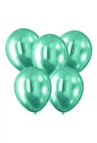 Balony z efektem chromu zielone