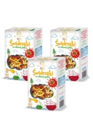 Kids Makaron dla dzieci z warzywami świdrzaki Zestaw