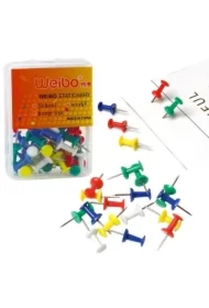 Pinezki biurowe kolorowe 40 szt