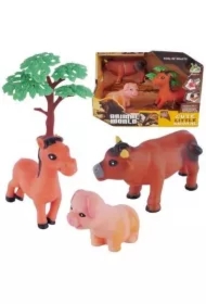 Zestaw wiejskich zwierząt