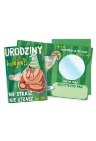 Karnet B6 Urodziny męskie lusterko