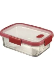 Curver pojemnik cook prostokątny transparentny/ czerwony