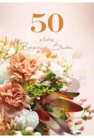 Kartka okolicznościowa Rocznica ślubu 50