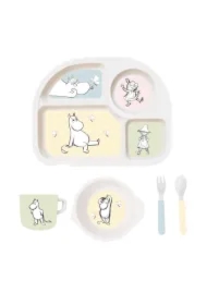 Zestaw naczyń dziecięcych Muminki 5el