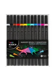 Markery Brush z cienkopisem