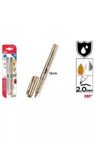 Flamaster metaliczny złoty i srebrny