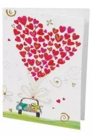 Karnet B6 + koperta MO7422 Ślub Samochód