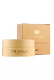 Wygładzające hydrożelowe płatki pod oczy ze złotem i śluzem ślimaka