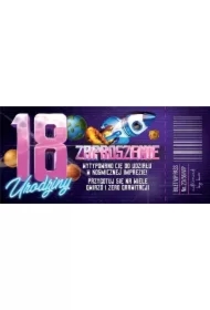 Zaproszenie Urodziny 18