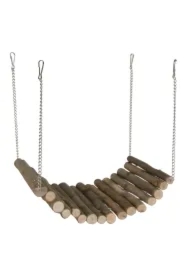 Most wiszący dla gryzoni, drewniany, 10 x 20cm