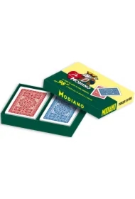 ''98'' Karty do gry, zestaw 2 talii, limitowana edycja, pudełko, Modiano, czerwone i niebieskie