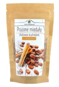 Migdały prażone z cynamonem słodzone ksylitolem bezglutenowe