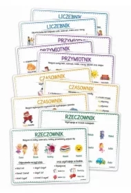 Plansze edukacyjne A4 - Części mowy 10 kart