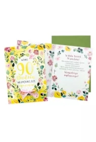 Karnet B6 Urodziny 90 (kwiaty)