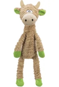 Krowa, zabawka, dla psa, plusz/lina, 50 cm, z dźwiękiem