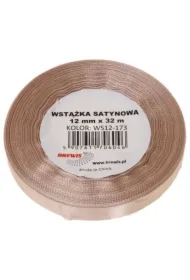 Wstążka satynowa migdałowa