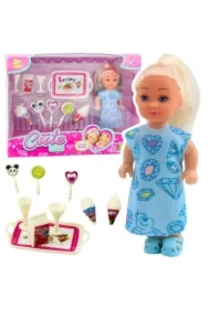 Mini laleczka z akcesoriami lodziarnia