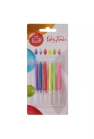 Świeczki urodzinowe z kolorowym płomieniem 6 szt