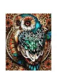 Malowanie po numerach - Sowa ornament