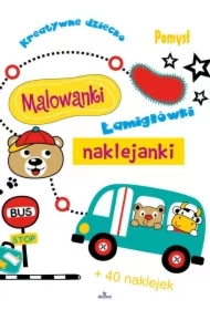 Malowanki naklejanki łamigłowki