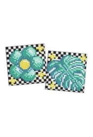 Diamentowa mozaika Kids - Kwiat i liść 9x9cm