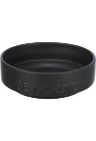 Be Nordic, miska, dla psa, czarna, ceramika/guma, o 16 cm