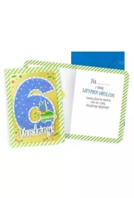 Karnet B6 Urodziny 6 chłopiec