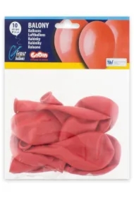 Balon pastelowy 10 G90/45 czerwony