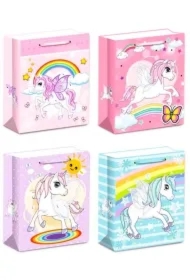 Torebka prezentowa M Jednorożec szerokie dno