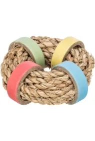 Zabawka naturalna, dla kawii domowych/królików, trawa morska/tektura, śr.8 cm