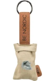 Be Nordic, pojemnik na woreczki na odchody, 1 rolka/20 woreczków, imitacja płótna, piaskowy