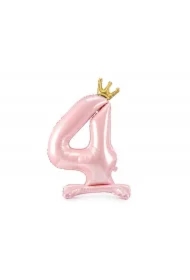 Stojący balon foliowy 4 jasny róż