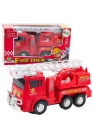 Straż pożarna z ruchomą drabiną świtłem i dźwięk