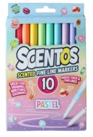 Flamastry pachnące pastelowe 10 szt